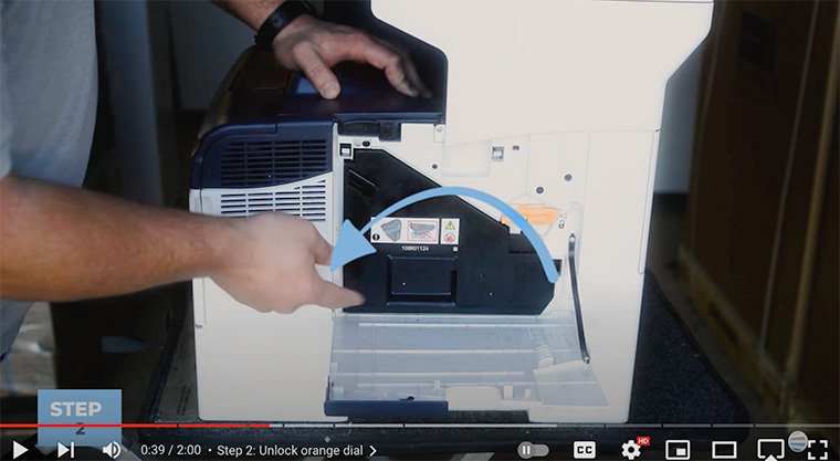 How to Clean the Imaging Unit Lens on a Xerox VersaLink C400/C405